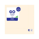 Duni cream compostable paper napkins 125 pack - British product