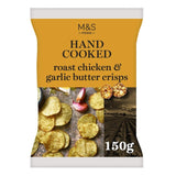 M&S M&S Roast Chicken & Garlic Butter Hand Cooked Crisps 150g- Buy online at McGrocer