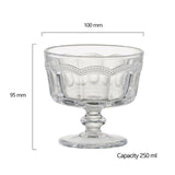 DRH Collection Pearl Ridge Mini Trifle Bowls 25cl, imported from the UK