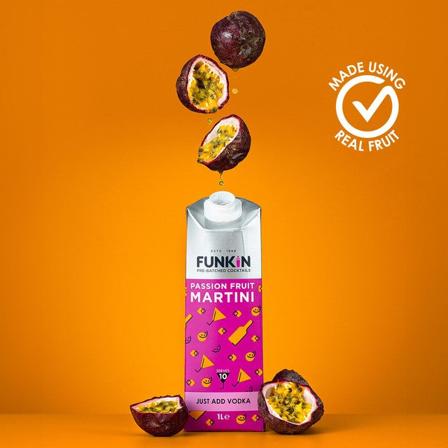 Funkin Passion Fruit Martini Cocktail Mixer 1L - British product