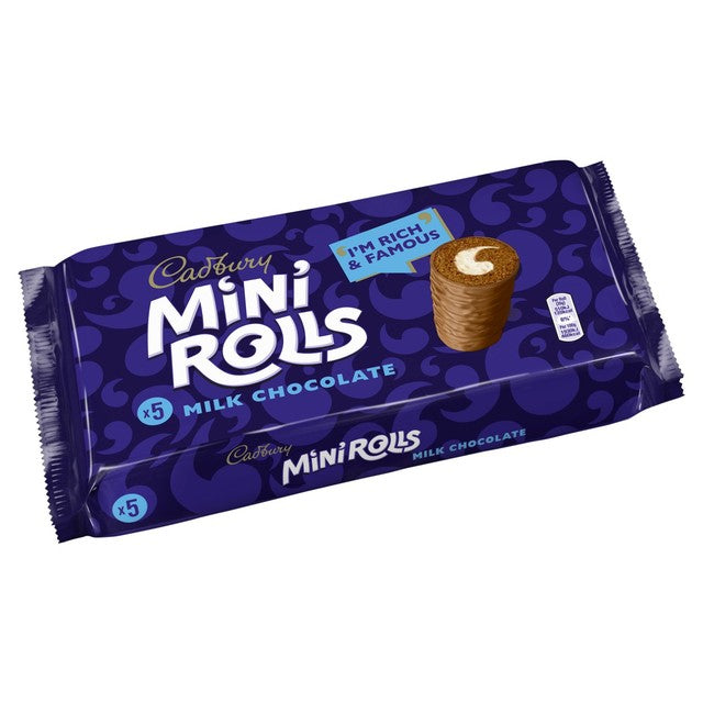 Cadbury Chocolate Mini Rolls 5 pack - British product
