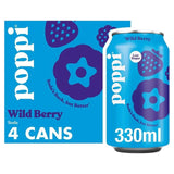 M&S Poppi Wild Berry Low Calorie Soda Cans 330ml- Buy online at McGrocer