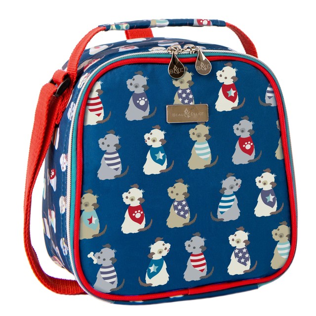 Beau & Elliot Scruffy Pups insulated lunch bag - British product