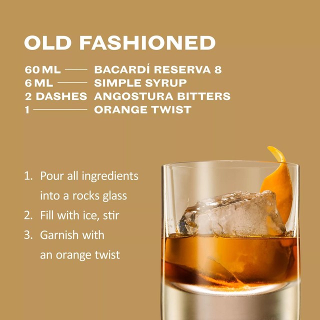 Bacardi Reserva 8 Year Old Rum 70cl - British product