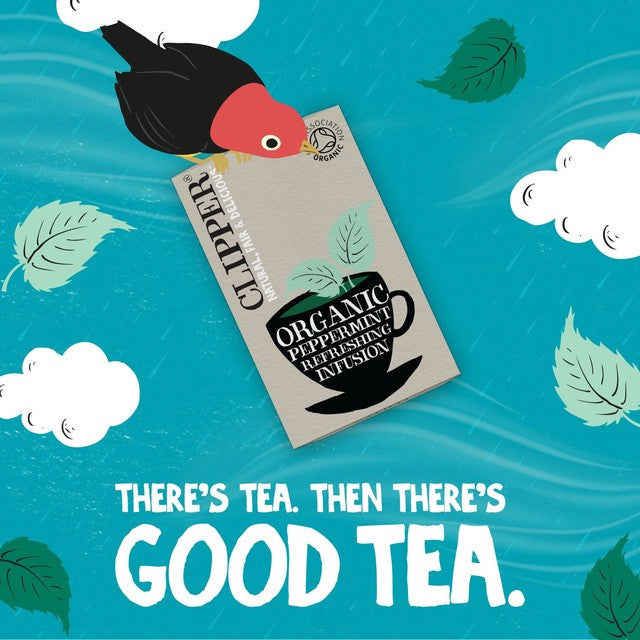 Clipper peppermint tea bags 20 bags - British product