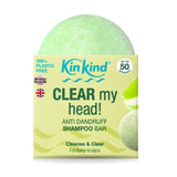 M&S KinKind CLEAR My Head Anti Dandruff Shampoo Bar 50g- Buy online at McGrocer