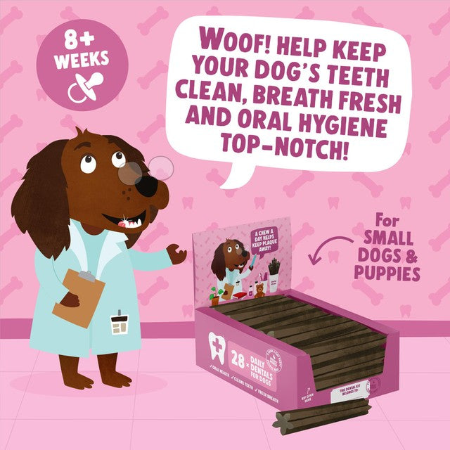 Denzel's puppy dental sticks with salmon 28 chews - British product