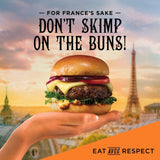 St Pierre pre-sliced white burger buns 4 pack (British brand)