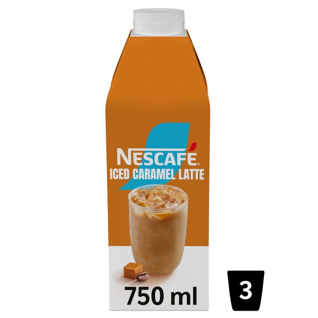 Nescafe Iced Coffee Caramel Latte 750ml, imported from the UK