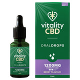 M&S Vitality CBD Berry Oral Drops CBD Food Supplement 30ml- Buy online at McGrocer