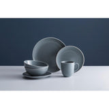 Mason Cash Grey 12 piece stoneware dinner set, imported from the UK