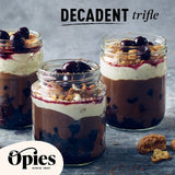 Opies black cherries & kirsch preserved fruit 370g, imported from the UK