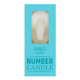 M&S number 0 candle, imported from the UK