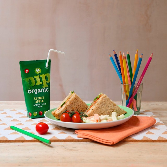 Pip Organic cloudy apple juice 4x180ml cartons, imported from the UK