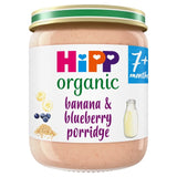 M&S HiPP Organic Banana & Blueberry Porridge Baby Food Jar 160g 7+ Months- Buy online at McGrocer