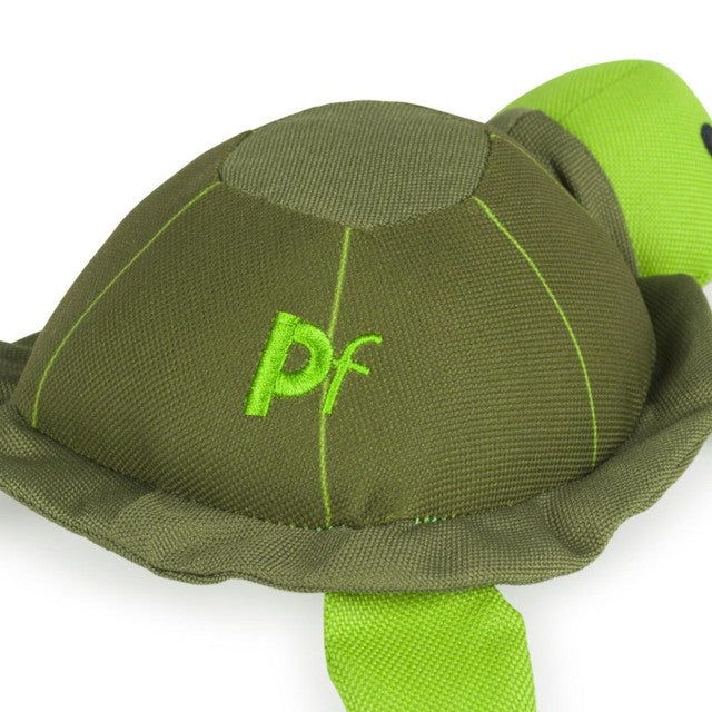 Petface turtle plush dog toy, imported from the UK