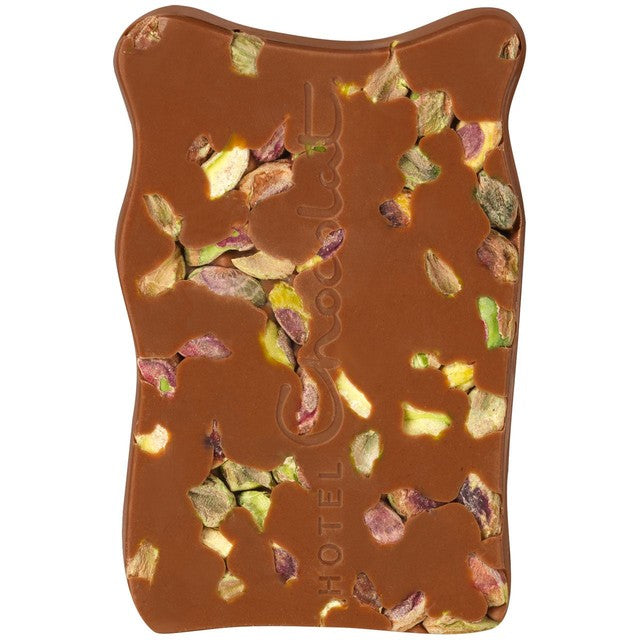 Hotel Chocolat pistachio milk chocolate slab 100g, UK version