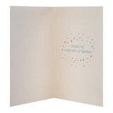 M&S 50th birthday card 15cm x 15cm, imported from the UK