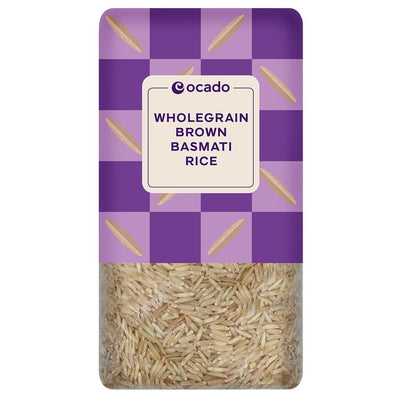 M&S Ocado Wholegrain Brown Basmati Rice 1kg- Buy online at McGrocer