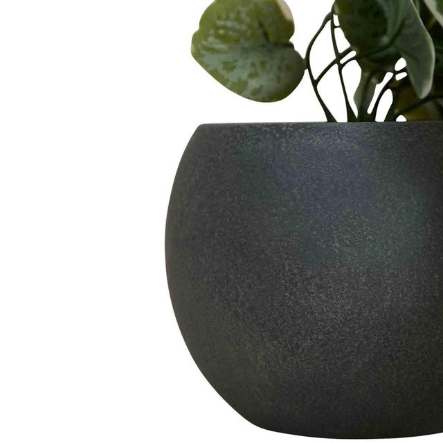 M&S artificial trailing eucalyptus in ceramic pot grey 16cm, imported from the UK