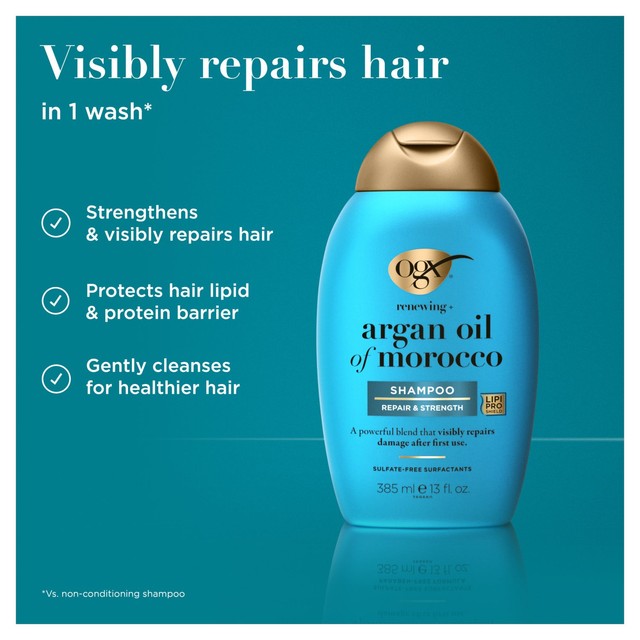 OGX Argan Oil of Morocco Shampoo 385ml, imported from the UK