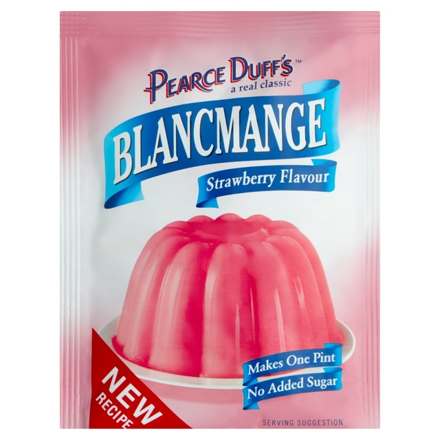 Pearce Duff's blancmange strawberry dessert mix 35g, imported from the UK