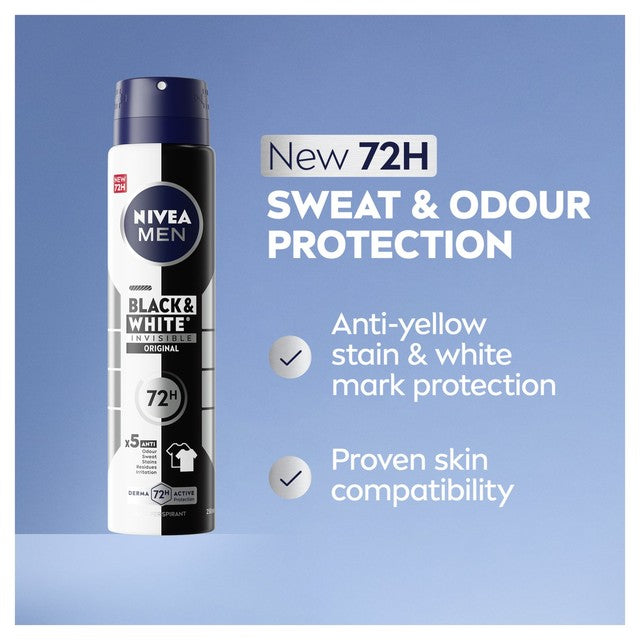 NIVEA MEN Black & White Original Anti-Perspirant Deodorant Spray