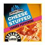 Chicago Town cheesy stuffed crust pepperoni large frozen pizza - British product