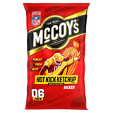 McCoy's Hot Kick Ketchup crisps multipack, imported from the UK