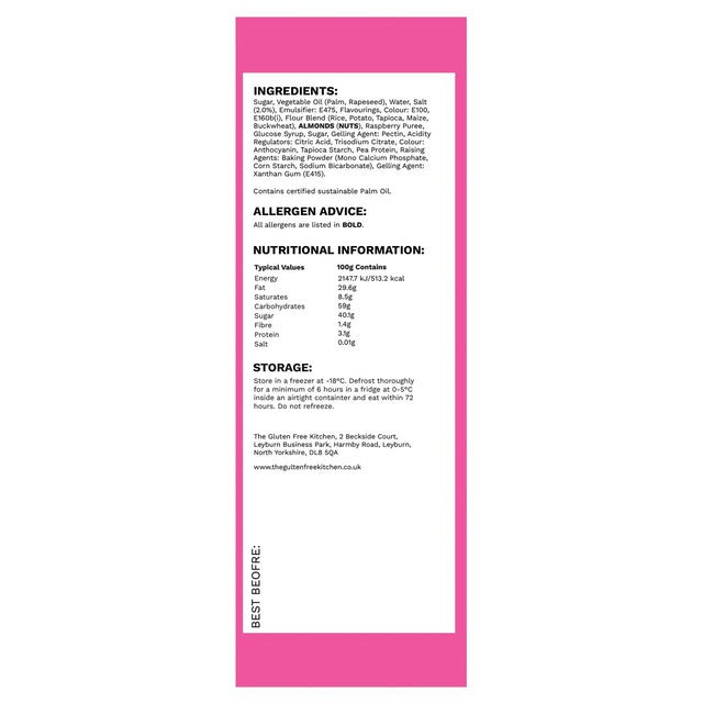 The Gluten Free Kitchen vegan Victoria cupcakes pack of 3, UK version