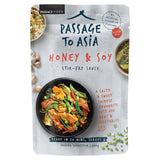 Passage to Asia honey soy stir fry sauce, imported from the UK