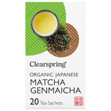Clearspring Matcha Genmaicha green tea teabags 20 pack - British product