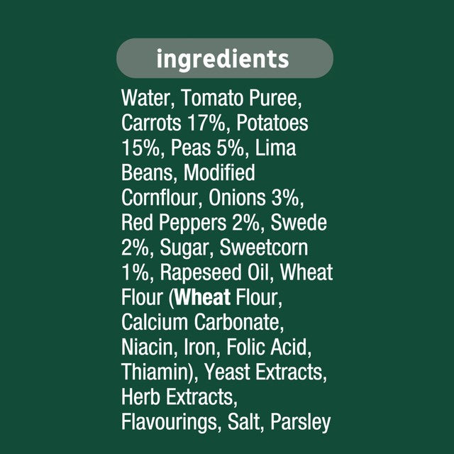 Heinz chunky vegetable soup 400g, imported from the UK