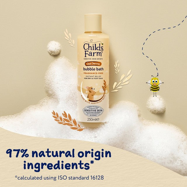 Childs Farm Fragrance-Free Bubble Bath 250ml - British product