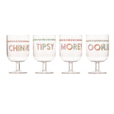 Yvonne Ellen picnic wine glasses set of 4 (British brand)
