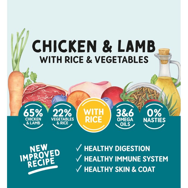 Naturo chicken lamb dog food 400g, imported from the UK