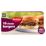 M&S Birds Eye Original 10 Beef Burgers with Onion 567g- Buy online at McGrocer