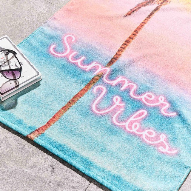 Sassy B Summer Vibes beach towel 76x160cm, UK version