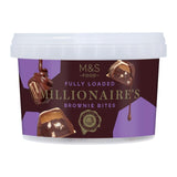 M&S M&S Millionaires Brownie Mini Bites Chocolate Brownie Bites 300g- Buy online at McGrocer