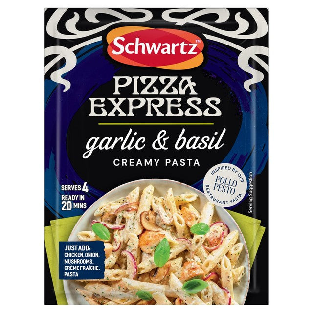 Schwartz garlic and basil creamy pasta bake recipe mix 35g (British brand)
