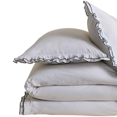 M&S M&S Double Ruffle Bedding Set Super King Size (6 ft) Black- Buy online at McGrocer