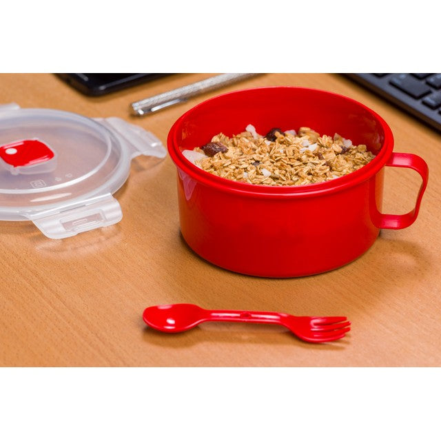 Good 2 Heat microwave bowl with spork 900ml, UK version
