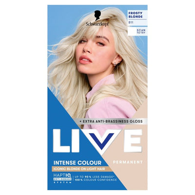 M&S Schwarzkopf LIVE Intense Colour B11 Frosty Blonde Permanent Hair Dye- Buy online at McGrocer