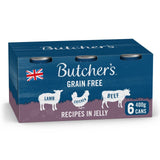 M&S Butcher's Recipes in Jelly Dog Food Mixed Flavours Wet Dog Food 6 x 400g- Buy online at McGrocer
