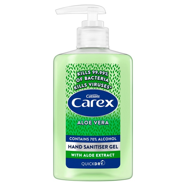 Carex aloe vera hand sanitiser gel 300ml - British product