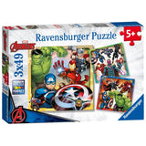 M&S Ravensburger Marvel Avengers Assemble 3 Pack 49 Piece Jigsaw Puzzles- Buy online at McGrocer