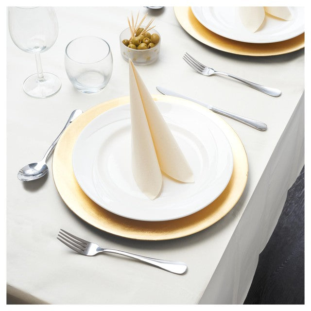 Duni Dunisilk cream table cover 138x200cm - British product