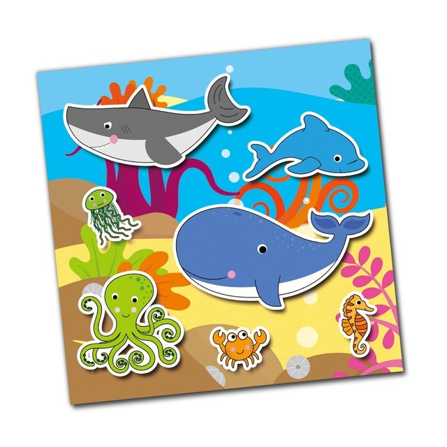 Galt animal reusable sticker book with stickers, imported from the UK