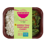 M&S Green Thai Vegan Curry & Rice Ready Meal 400g