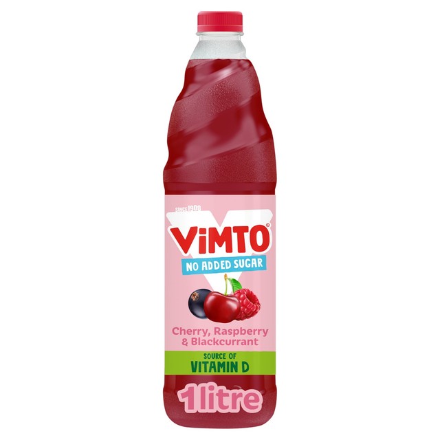 Vimto Cherry Raspberry Blackcurrant Squash 1L (British brand)